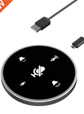 USB Conference Microphone,Omnidirectional PC Computer Conden
