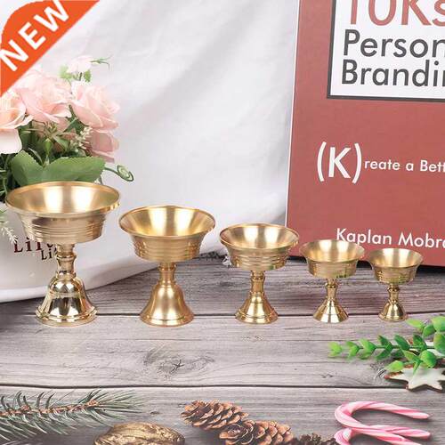 Multi-Size Golden Copper Alloy Candle Holder Candlestick