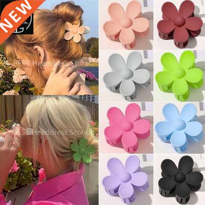 Korea Flower Shape Hair Claw Clip for Women Girls Barrette C