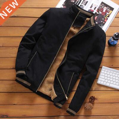 DIMUSI Autumn Mens Bomber Jackets Casual Male Outwear Fleece