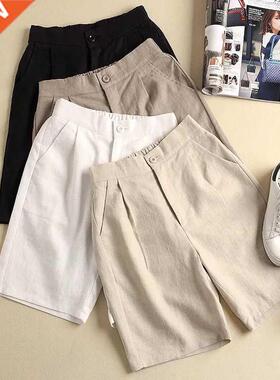 board orts cotton and linen female loose size 2022 summer