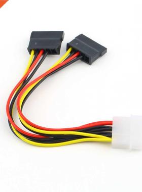 Serial ATA SATA 4 Pin IDE to 2 of 15 Pin HDD Power Adapter C
