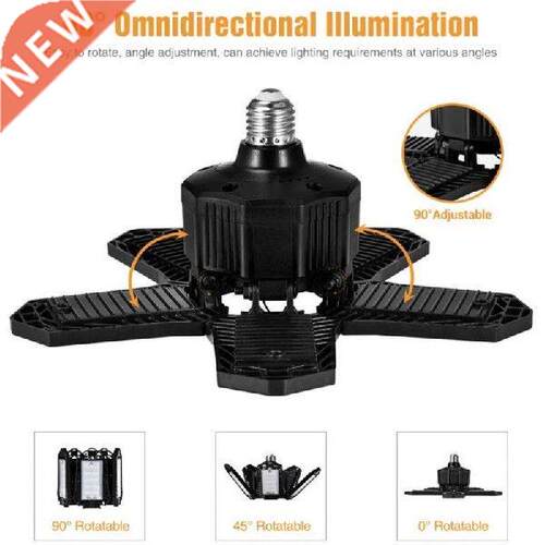 150W Garage Light 8000LM Deformable Foldable Garage Ceiling