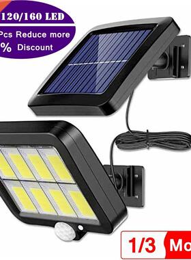 160LED Solar Powered Light Outdoors Waterproof PIR Motion Se