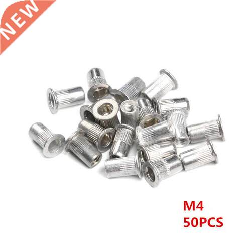 *50PCS M3 M4 M6 M8 M10 Aluminum Alloy Rivet Nuts Flat Head R