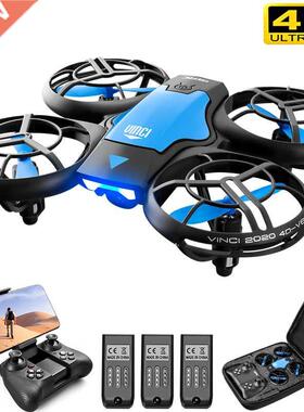 V8 New Mini Drone 4K 1080P HD Camera WiFi Fpv Air Pressure H