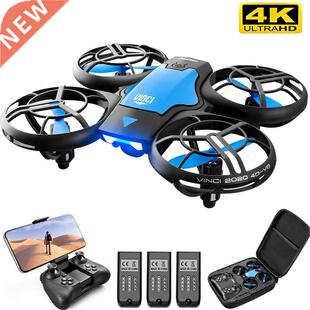 V8 New Mini Drone 4K 1080P HD Camera WiFi Fpv Air Pressure H