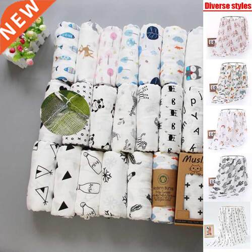 Muslin 100% Cotton Baby Blanket 120*110cm Soft Newborn Blank