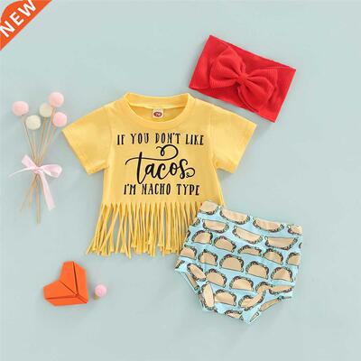 Citgeett Summer Newborn Girl Short Pants Outfits Short Sleev