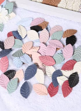 50/100Pcs Fake ree Leaf Mini Artificial Leaves For Wedding H