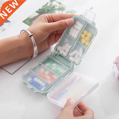 New Pill Box Wheat Sealed Pill Container Organizer Health Ca