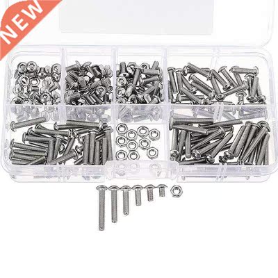 230pcs M3SH3 M3 Hex Socket Button Head Cap Screws Bolts Nuts