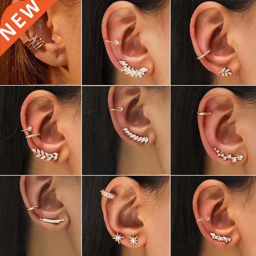 Cartilage Conch Fake Without Piercing Cuff Earring Earcuff W