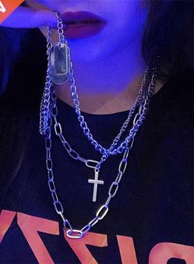 2022 esonality Hi Ho Multilaye Necklace Metal Coss en