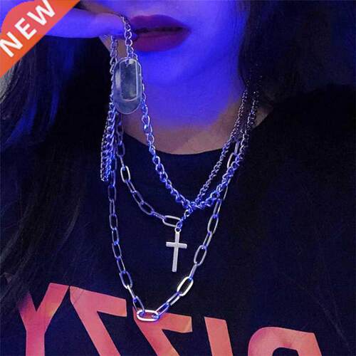 2022 esonality Hi Ho Multilaye Necklace Metal Coss en