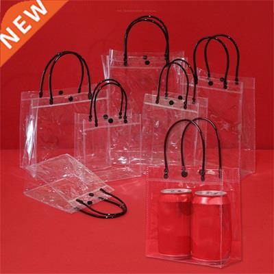 Waterproof PVC Shopping Tote Transparent Gifts Wrapping