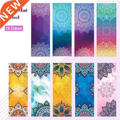 Fitness Yoga Mat Microfiber Print Pattern Foldable Portable