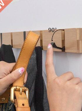 New Foldable Hooks Bamboo Hanger Clothes Storage Hook Wall