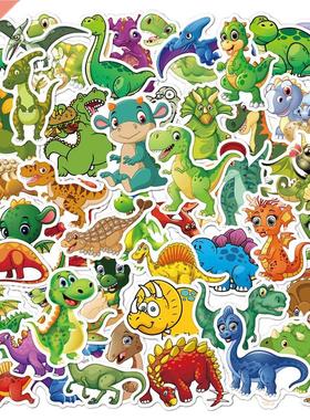 10/30/50PCS Cute Ctoon Dinosaur Stickers DIY Phone Snowboa