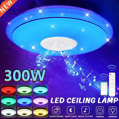 300W WiFi Modern RGB LED Ceiling Lights 40CM 50CM APP blueto