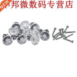 10x Clear Acryl Lade Pull Knop Kabinet Borst Bin Handvat/Bri