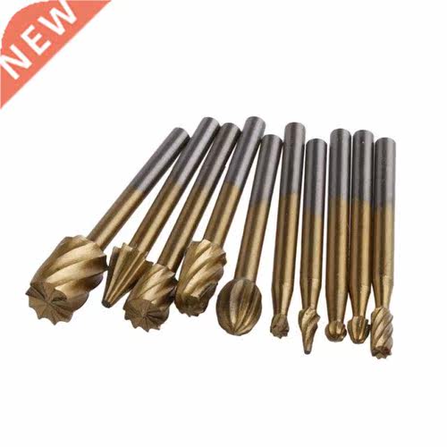 10Pcs Engraving Cutter Woodworking Tools Grinding Electric R