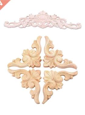 1X Rubber Wood Oak Carved Corner Onlay Applique Type:5 Size: