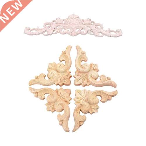 1X Rubber Wood Oak Carved Corner Onlay Applique Type:5 Size: