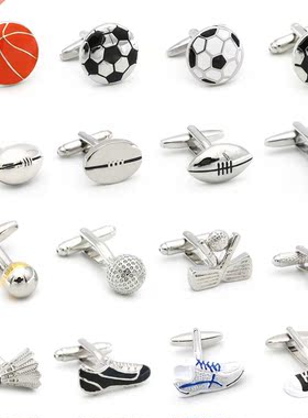 Free Shipping Men's Cufflinks Wholesale Sport Series Rugby G