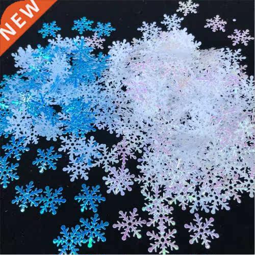 200/300PCs Artificial Snowflakes Decor Frozen Christmas Deco