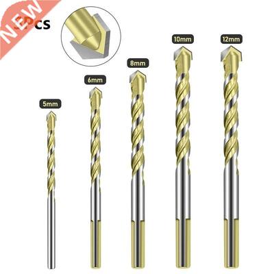 5-12mm Carbide Triangle Drill Bits Set For Glass Ceramic Con