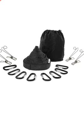 19 Stitched Loops Hanging Clothesline Braided Strap Outdoor