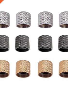 Pack of 4 PCS Iron Electric Guitars Volume Tone Knobs Button