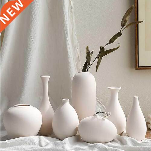 White Vases Living Room Decoration Home Decor Room Decor Pot