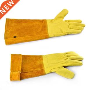 Leather Breathable Gauntlet Gloves Rose Pruning Long Sleeve