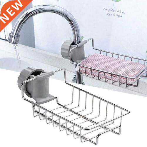 Kitchen Sink Faucet Drain Rack Sponge Soap Cloth Storage Org