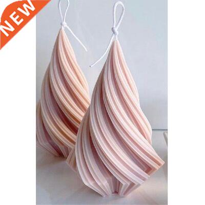 Spinning Spire Silicone Candle Mold for  Handme