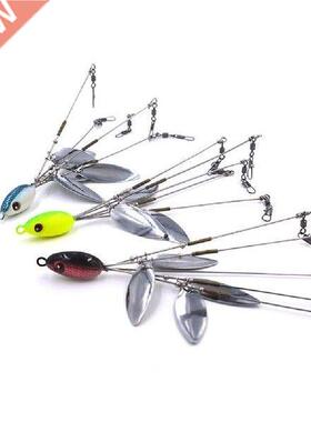 Useful 5 Arms 4 Blades Umbrella Rig For Bass Crappie