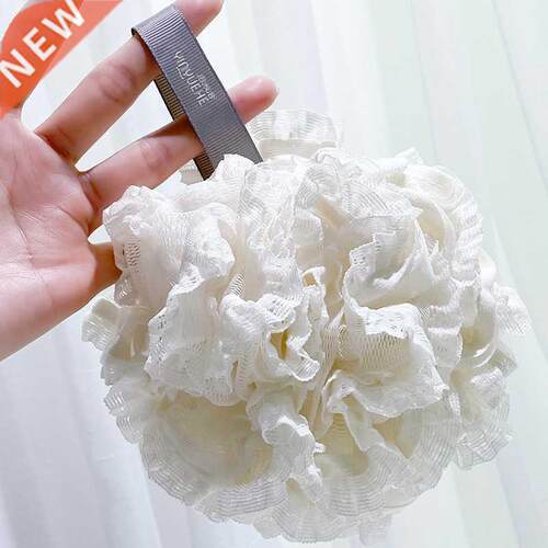Lovely girl bath ball bubble bath flower rub back super