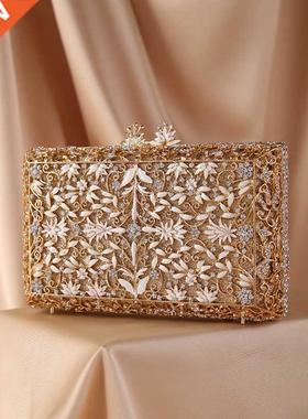 XIYUAN Women 2022 Diamond Drip Floral Evening Bags Clutches