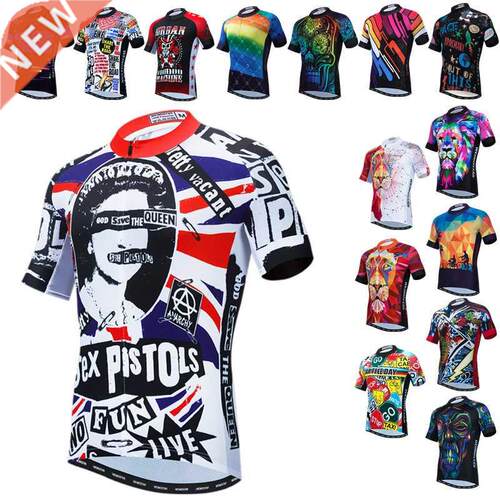 Weimostar Funny Cycling Jersey Men Summer MTB Bike Jersey An