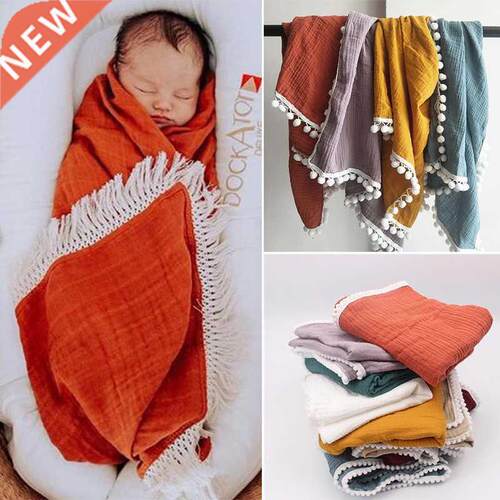 Organic Cotton Muslin Blanket Double Gauze Bath Towel Baby T