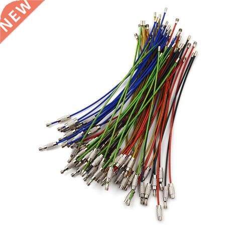 10pcs Key Chain Rings Wire Keychain Cable Rope Key Holder Ke