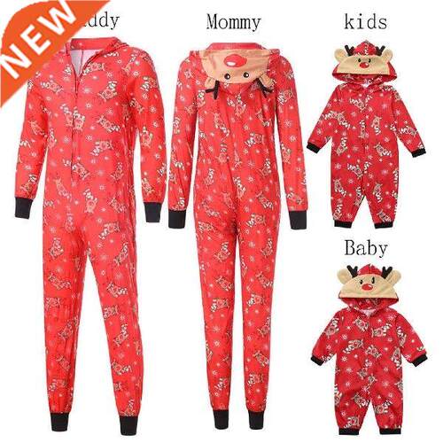 Deer Hooded Romper Family Matching Outfits Christmas