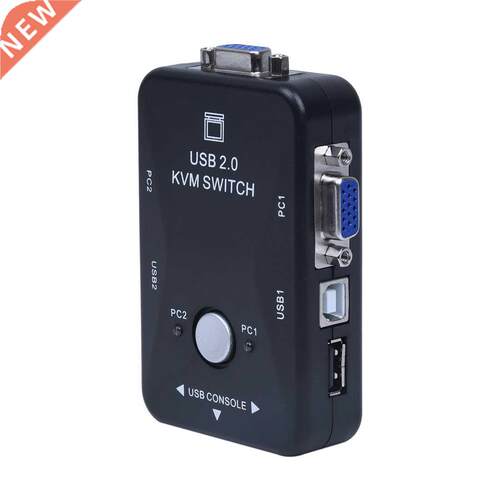 All-in-one Mini 2 ots KVM Manual Switch Box Adate w USB