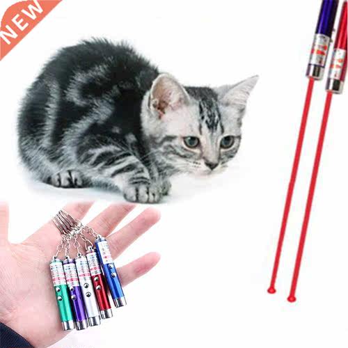 Amazingly Cat Toys Funny Cat Laser Stick Creative 2 In1 Red