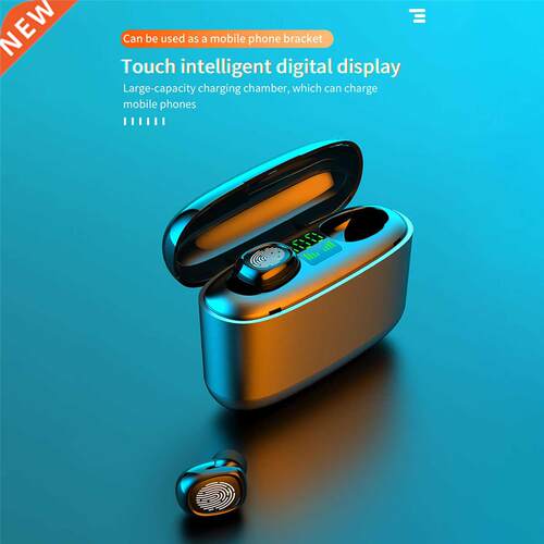 INSMA AirBuds with QI Charging Case Mini TWS Bluetooth 5.0