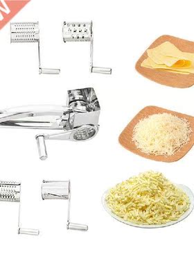 4 Drums Blades Rotary Cheese Grater Stainless Steel Cheese
