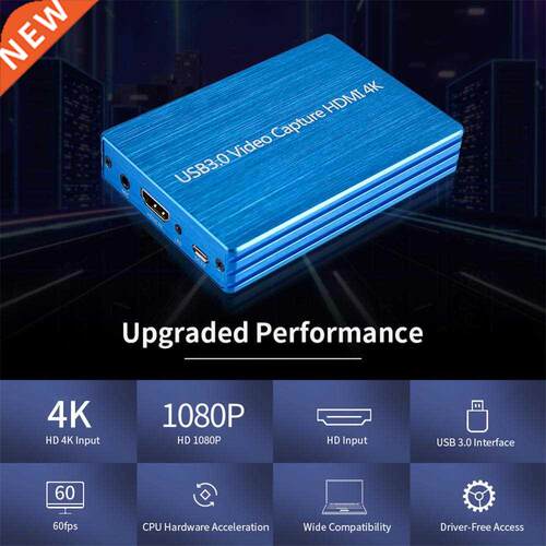 Full HD 1080P 4K HDMI-compatible to USB 3.0 Video Capture Ca