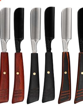 Vintage Razor Straight Handle Hair aving Wooden